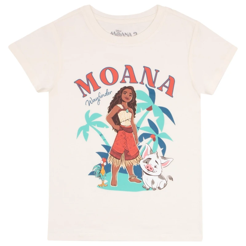 Disney Little Girls Moana and Friends 4-16 2 Pack T-Shirt