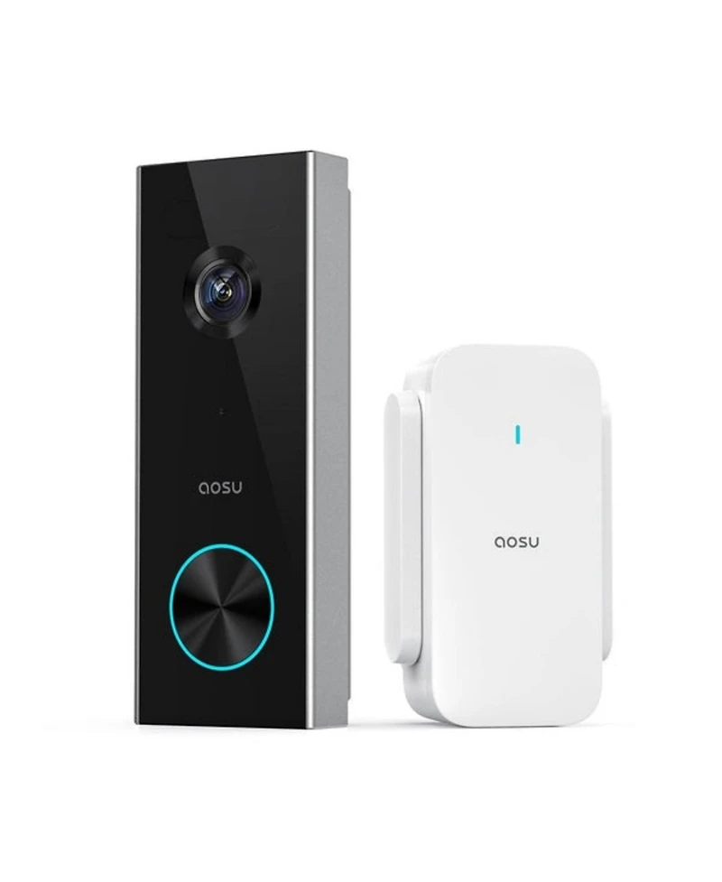 Aosu V8P Wireless 2k Battery Powered Video Doorbell Camera