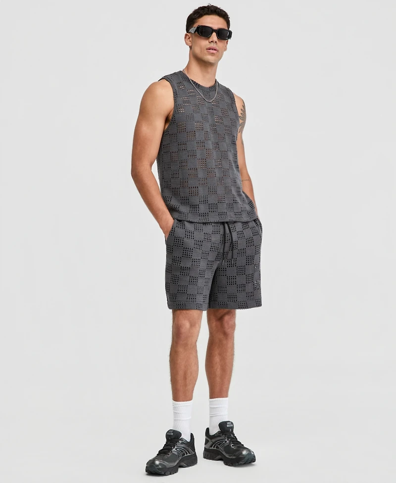 Mode of One Men's Grid Mesh Tank, Macy's Exclusive