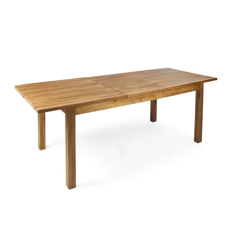 Streamdale Furniture 7-Piece Acacia Wood Outdoor Dining Set with 6 Chairs and Large Table