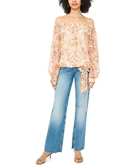Vince Camuto Women's Off-The-Shoulder Long-Sleeve Blouse