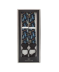 Trafalgar Men's Father Knows Best Silk Button End Suspenders