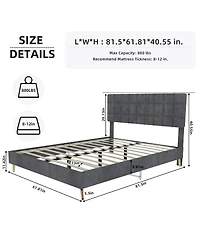 Streamdale Furniture Best-Selling Soft Pack Headboard, Modern Minimalist