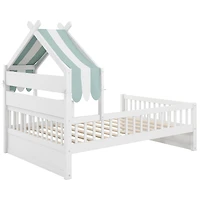 Streamdale Furniture Wooden House Bed with Storage Headboard Shelf