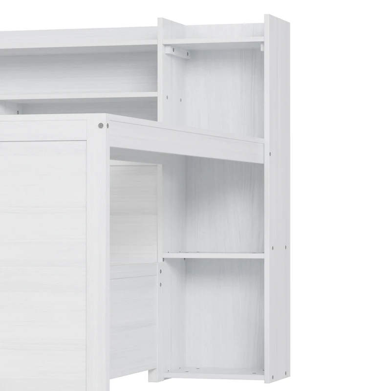 Streamdale Furniture Wooden Daybed with Storage Shelves, Drawers