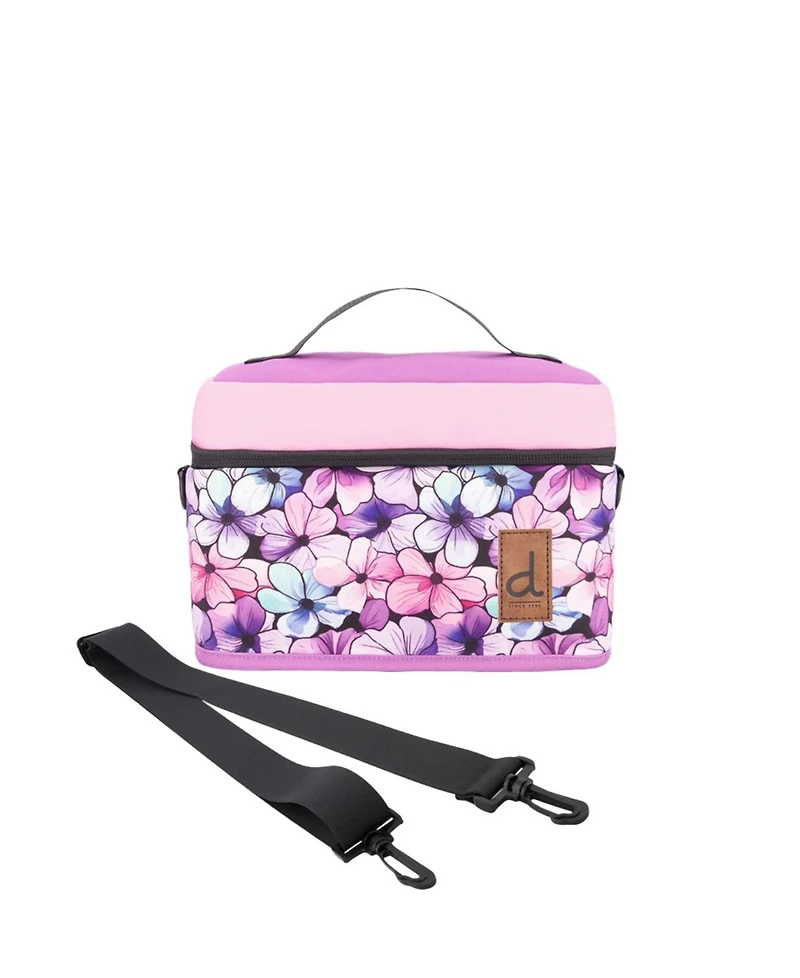 Deux par Deux Little Girl Floral Practical Spacious Organized Lunch Box