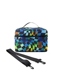 Deux par Deux Little Boy Checkered Adventure Functional Lunch Box