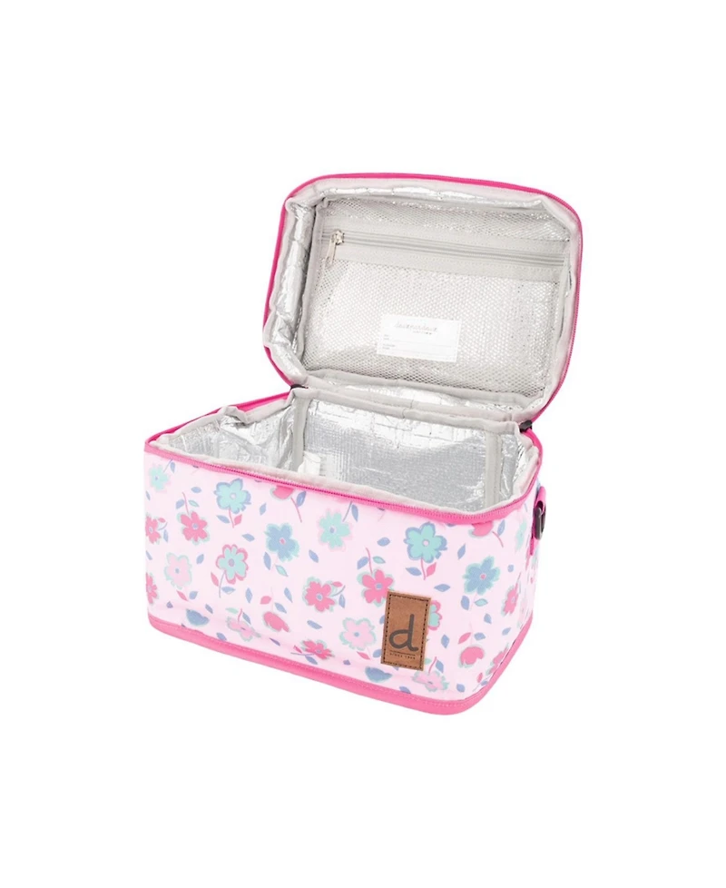 Deux par Deux Little Girl Flowers Charming Spacious Durable Lunch Box