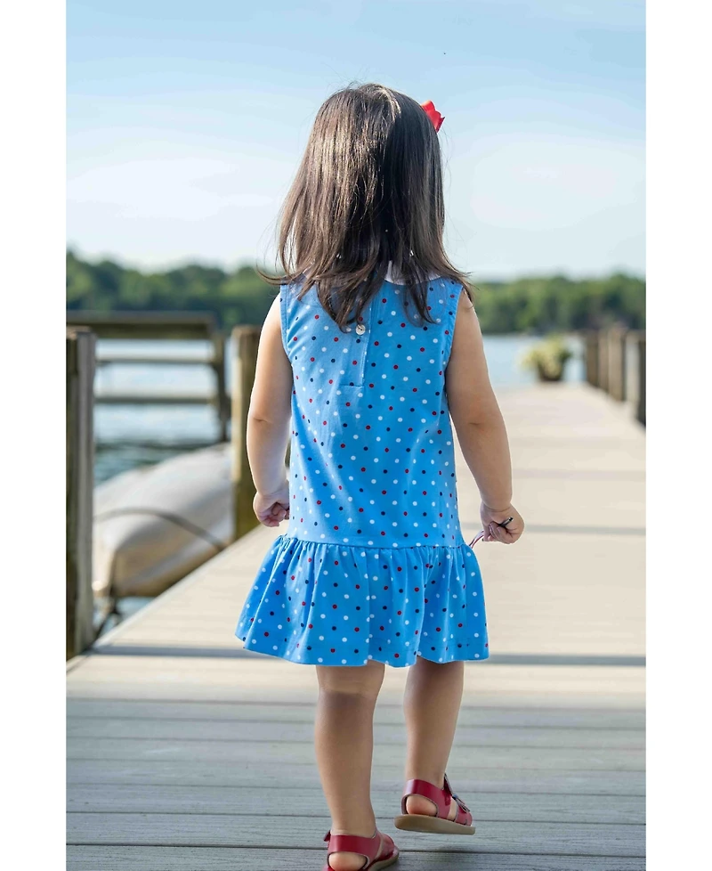 Florence Eiseman Little Girl Printed Knit Dress With Flowers