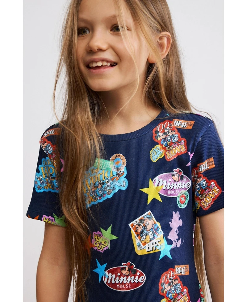 Desigual Girls's Printed Minnie Mouse dress