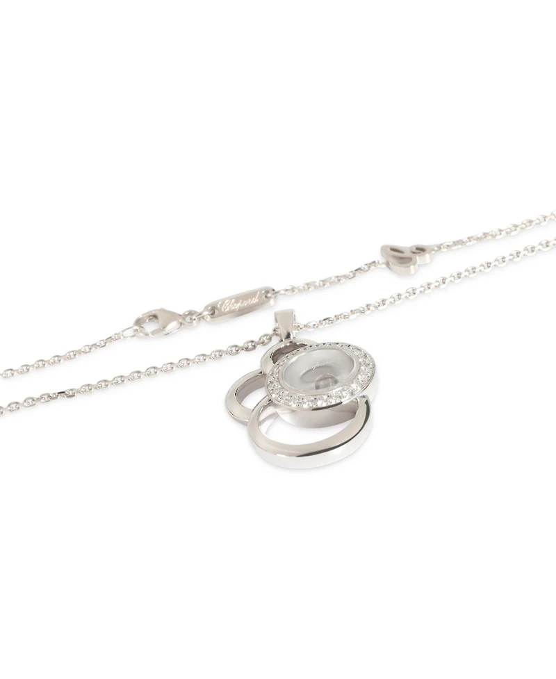 Pre-Owned Chopard White Gold Diamond Happy Diamonds Pendant
