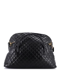 Pre-Owned Saint Laurent Es Giant Travel Bag Quilted Leather