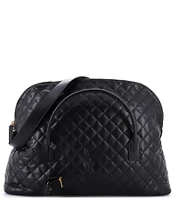 Pre-Owned Saint Laurent Es Giant Travel Bag Quilted Leather