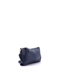 Pre-Owned Prada Mini Flat Zip Crossbody Bag Vitello Daino