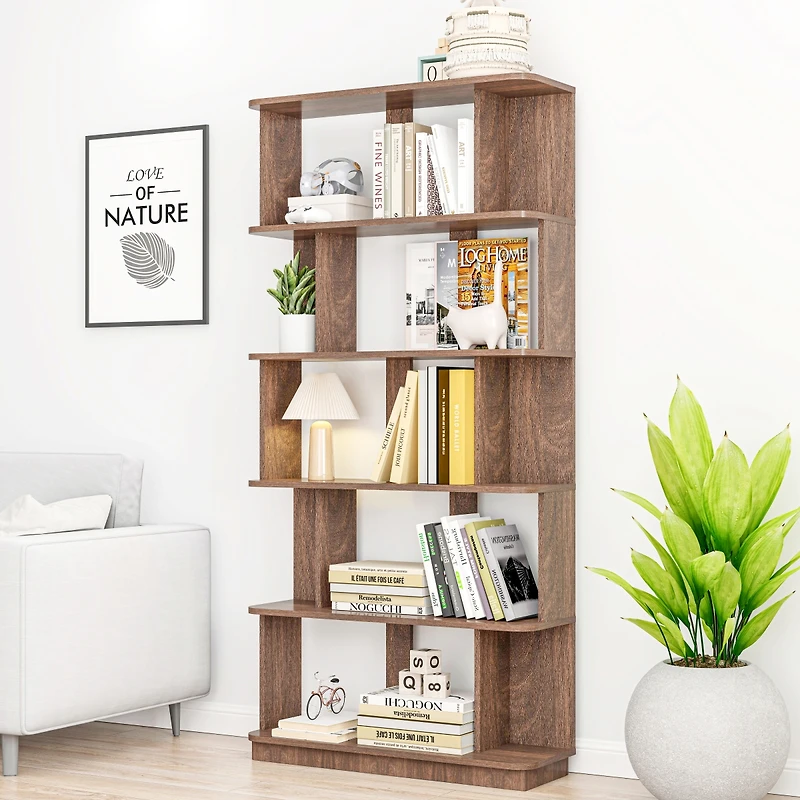 Streamdale Furniture Tier Open Bookshelf Mdf Display Shelving