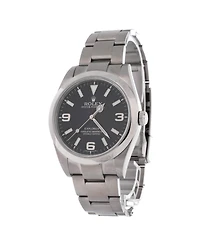 Pre-Owned Rolex Oyster Perpetual Explorer Automatic Watch in Stainless Steel 39mm