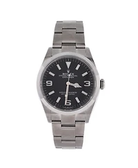 Pre-Owned Rolex Oyster Perpetual Explorer Automatic Watch in Stainless Steel 36mm