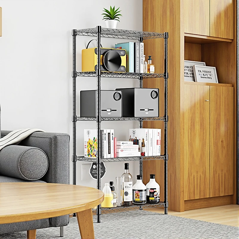 Streamdale Furniture Heavy Duty 5-Tier Steel Utility Shelving Unit Organizer