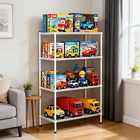 Streamdale Furniture 4-Tier Adjustable Metal Wire Storage Rack