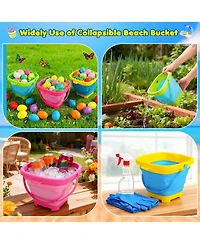 Gnuadz Collapsible Beach Sand Bucket Set With Shovels