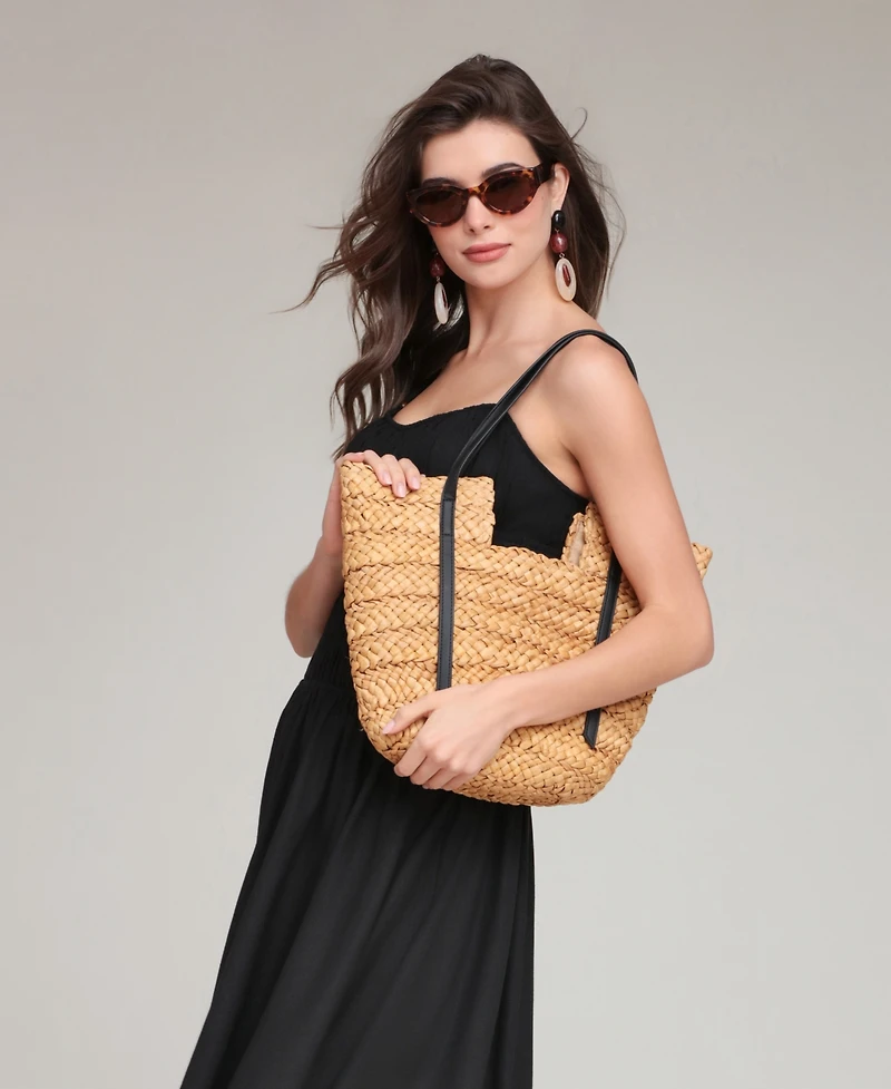 Avec Les Filles Women's Sweetheart Neck Shirred Handkerchief Hem Midi Dress