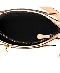 Pre-Owned Fendi Medium Logo By The Way Satchel Embossed Leather