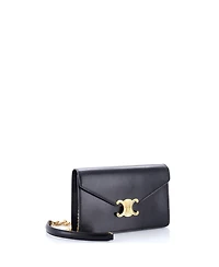 Pre-Owned Celine Margo Triomphe Wallet on Chain Leather