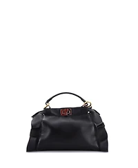 Pre-Owned Fendi Mini Wave Peekaboo Bag Leather