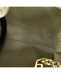Pre-Owned Bottega Veneta Teen Lauren 1980 Clutch with Chain Intrecciato Nappa