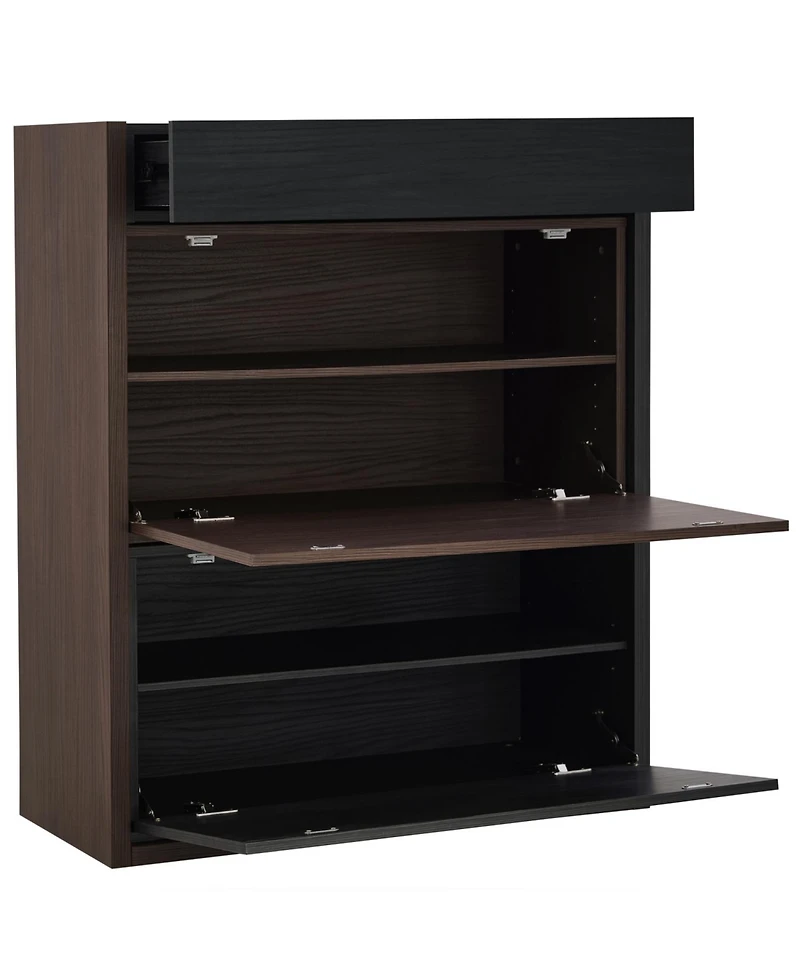 Streamdale Furniture Extendable Rotating Corner Cabinet - Set of 2