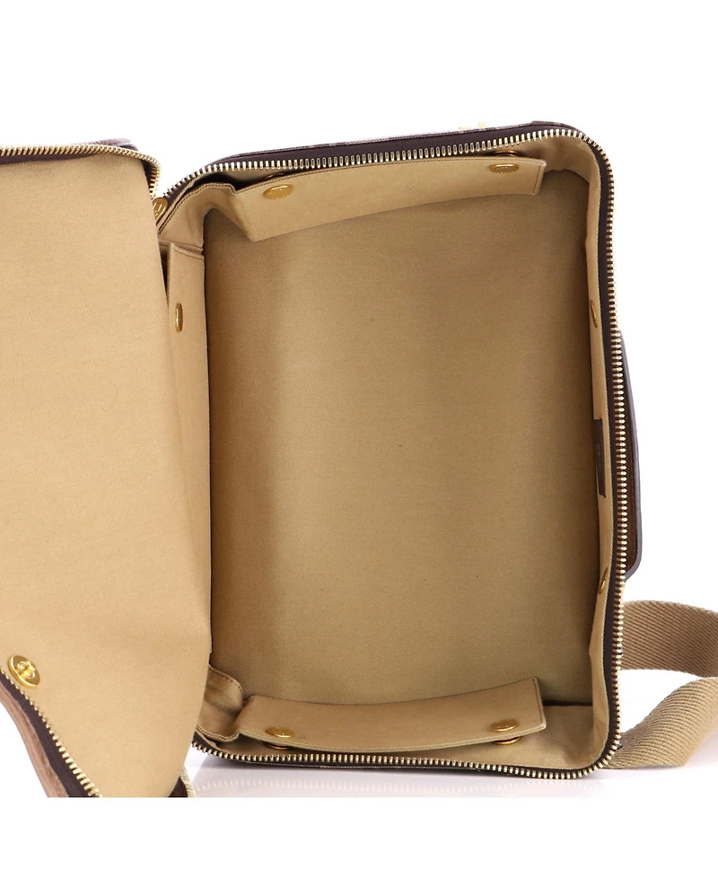 Pre-Owned Fendi Small Zip Around Travel Bag Zucca Coated Canvas