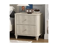 sumyeg 21.65" Wood Storage Cabinet with Metal Handle