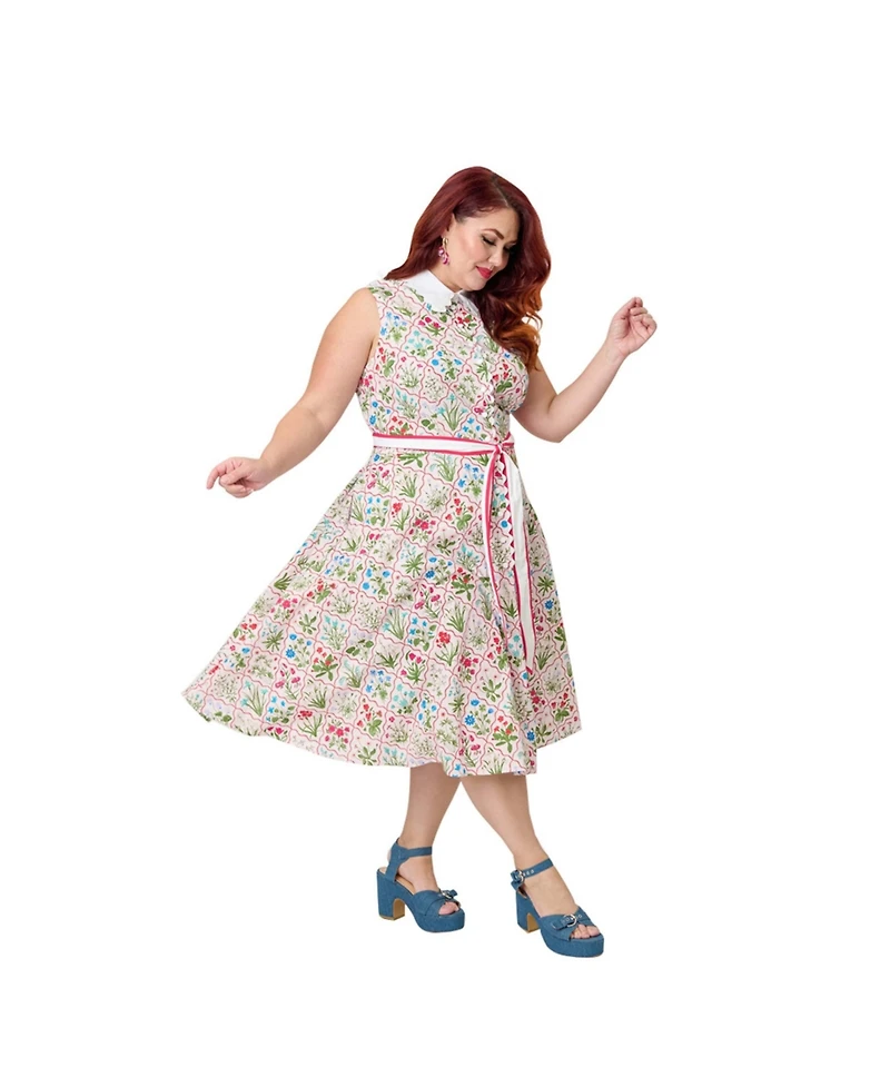 Unique Vintage Plus Sleeveless Dress