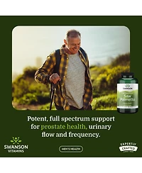 Swanson Saw Palmetto 540 Milligram 250 Capsules Herbal Supplement for Male Prostate Health, Urinary Support and quality Hair Care