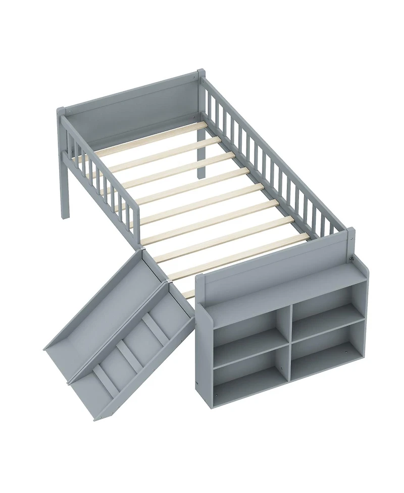 Streamdale Furniture Bed Frame with Storage, Slide, and Ladder