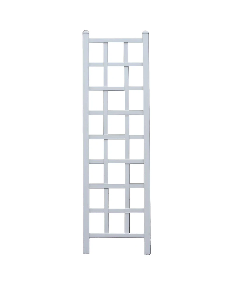 Dura-Trel Providence 22 x 75 Inch Pvc Vinyl Outdoor Garden Patio Trellis, White