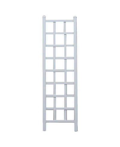 Dura-Trel Providence 22 x 75 Inch Pvc Vinyl Outdoor Garden Patio Trellis, White