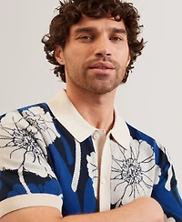 Ted Baker Men's Floral Jacquard Short-Sleeve Shirt