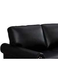Streamdale Furniture Living Room Sofa with Storage Sofa Sectional Faux Leather