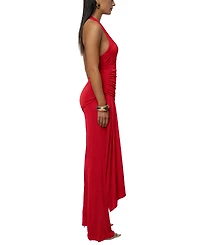 Jluxlabel Women's Rustic Charm Halter Jumpsuit