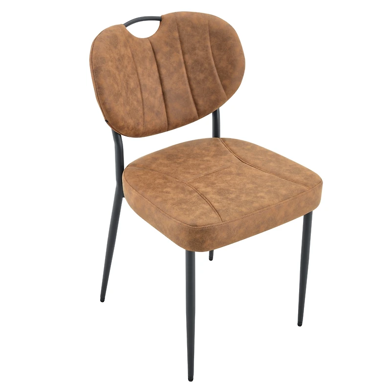 Streamdale Furniture 2-piece Dining Chairs, Comfort Fabric, Metal Legs