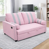 Streamdale Furniture 2-Seater Pull-Out Sofa Bed with Usb and Storage
