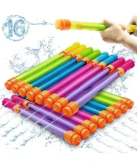 Gnuadz Water Soaker Blaster 16 Pack Pool Bulk 35 Ft Range Squirt Summer Outdoor Game Beach Party