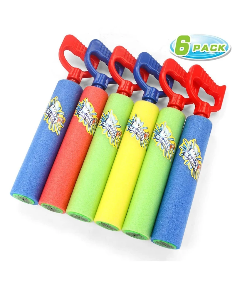 Gnuadz 6PC Water Blaster Foam Soaker Pool Toy