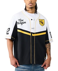 True Religion Men's Baseball Jersey Short-Sleeve Shirt