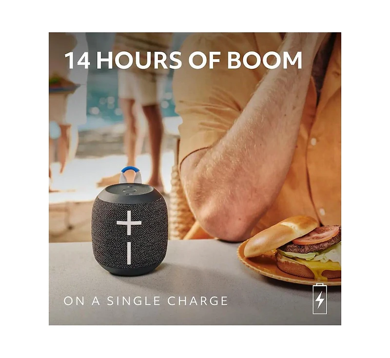 Ultimate Ears Wonderboom 4 Portable Wireless Bluetooth Speaker with Waterproof, Dustproof and Floatable design