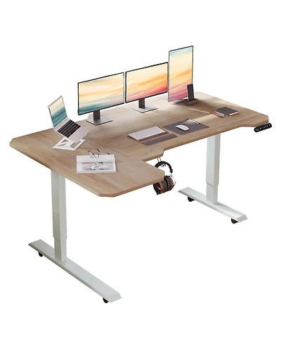 Streamdale Furniture L-Shaped Electric Standing Desk