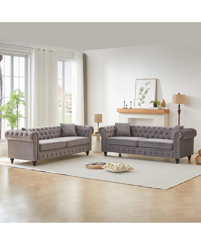 Streamdale Furniture Modern Combo Sofa with Wood Frame and Feet