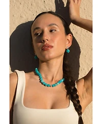 Classicharms Gia Amazonite Bead Choker Necklace