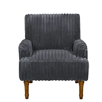 Streamdale Furniture Corduroy Accent Chair with Wood Legs
